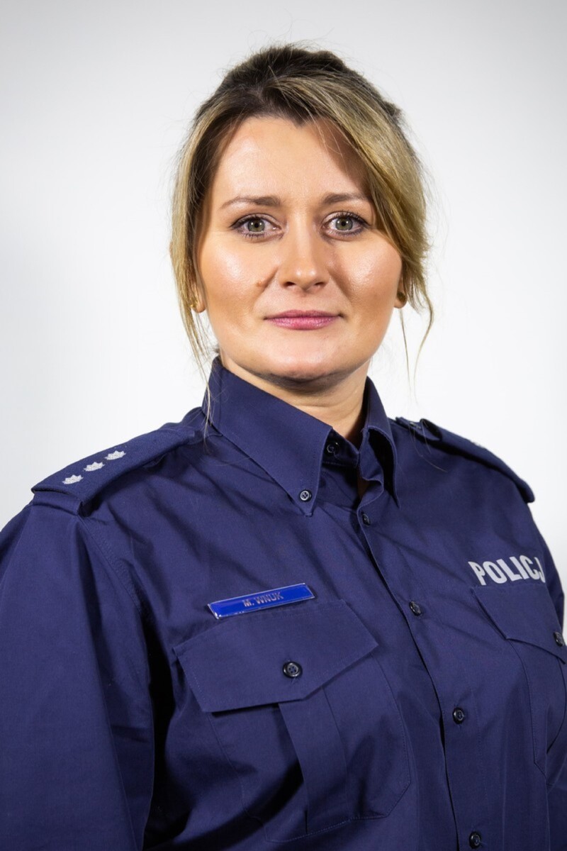 Oficer prasowy Komendanta Powiatowego Policji w Zawierciu komisarz Marta Wnuk.