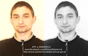 Wizerunek poszukiwanego mężczyzny - Artur Wdowik