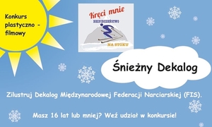Plakat konkursu „Śnieżny Dekalog”