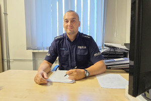 Starszy aspirant Łukasz Osmęda.