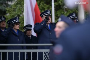 Na zdjęciu widoczny Komendant Wojewódzki Policji w Katowicach inspektor doktor Tomasz Michułka.