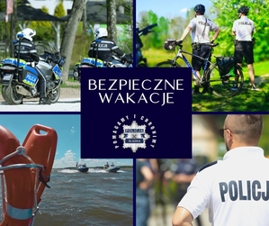 Kolaż 4 zdjęć z policjantami.