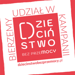 Logo kampanii &quot;Dzieciństwo bez Przemocy&quot;.