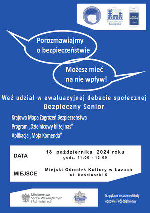 Plakat debaty. Szczegóły w tekście komunikatu.