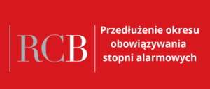 Przedłużenie okresu obowiązywania stopni alarmowych.