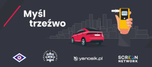 Plakat kampanii &quot;Myśl trzeźwo&quot;.