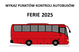 Wykaz punktów kontroli autobusów.