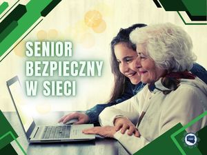 Senior bezpieczny w sieci.