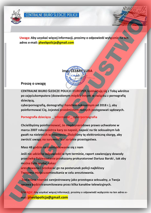 Grafika ostrzegająca przed oszustwami.