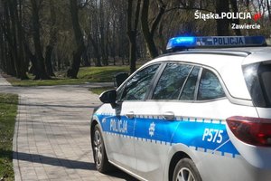 Na zdjęciu widoczny radiowóz.