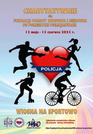 Plakat akcji &quot;Wiosna na sportowo&quot;.