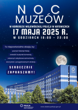 Plakat &quot;Noc Muzeów&quot;.