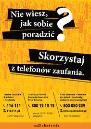 Nie wiesz jak sobie poradzić? Skorzystaj z telefonów zaufania.