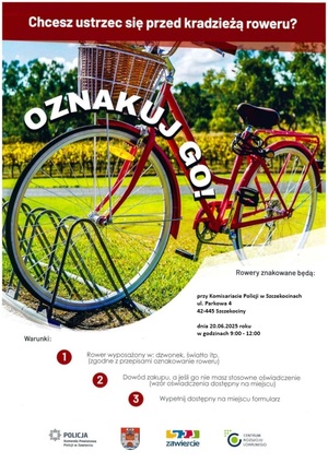 Plakat dotyczący akcji