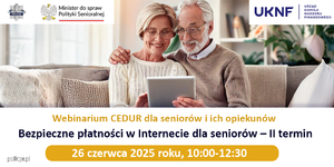 Para seniorów przed komputerem.