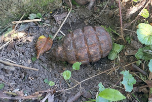 Na zdjęciu widoczny granat.