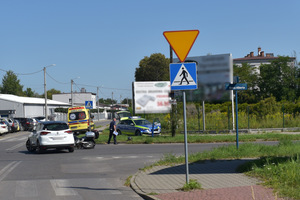Na zdjęciu widoczne miejsce zdarzenia drogowego.