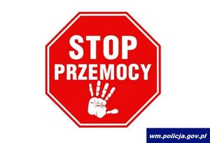 Stop przemocy.