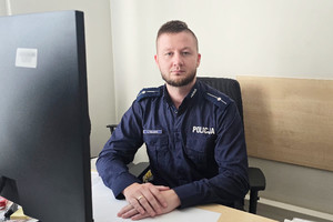 Młodszy aspirant Krystian Tokarski.