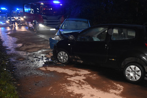 Na zdjęciu widoczne miejsce wypadku drogowego.