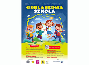 Plakat konkursu Odblaskowa Szkoła 2025.