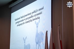 Na zdjęciu widoczny wyświetlony slajd prezentacji.