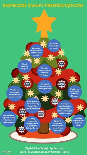 Grafika przedstawiająca choinkę.