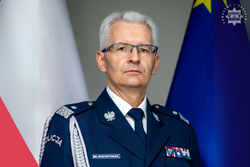 Komendant Wojewódzki Policji w Katowicach nadinspektor Mariusz Krzystyniak.