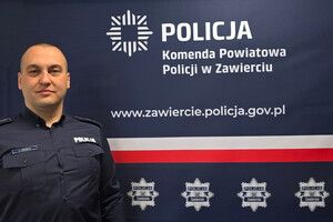 Starszy aspirant Łukasz Osmęda.