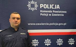 Starszy aspirant Bartłomiej Krzyżowski.